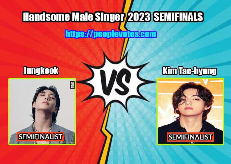 Jungkook Vs Kim Tae-hyung Handsome Male Singer Semifinalis